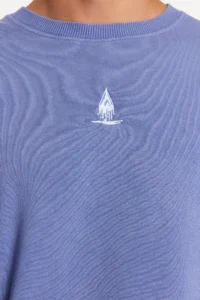 MAN Lilac Unisex Oversized/Wide Cut 100% Cotton Antique/Faded Effect Mystic Sweatshirt - Image 4