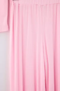 TRENDYOLMİLLA PINK Viscose Knitting Pajama Set - Image 3
