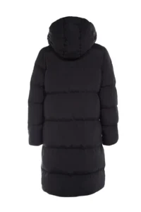 TRENDYOLMİLLA Black-Beige Double Sided Regular Pattern Hooded Water Repellent LONG Puffer Jacket Coat - Image 15