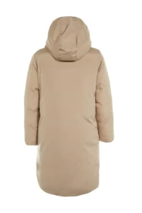 TRENDYOLMİLLA Black-Beige Double Sided Regular Pattern Hooded Water Repellent LONG Puffer Jacket Coat - Image 17