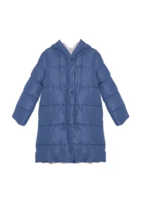 TRENDYOLMİLLA Gray-BLUE Double Sided Hooded Water Repellent LONG Puffer Jacket Coat - Image 19