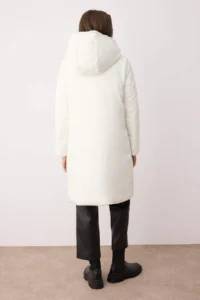 TRENDYOLMİLLA Mink-Stone Double Sided Regular Pattern Hooded Water Repellent LONG Puffer Jacket Coat - Image 7