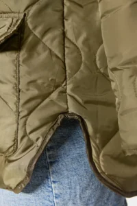 TRENDYOLMİLLA Khaki Color Bloklu Water Repellent Quilted Coat - Image 15