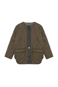 TRENDYOLMİLLA Khaki Color Bloklu Water Repellent Quilted Coat - Image 17
