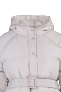TRENDYOLMİLLA Stone Regular Pattern Hooded Arched Water Repellent Puffer Jacket Coat - Image 11