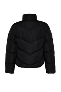 TRENDYOLMİLLA Black Regular Pattern Water Repellent Puffer Jacket Coat - Image 13