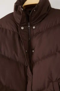 TRENDYOLMİLLA Brown Regular Pattern Water Repellent Puffer Jacket Coat - Image 6