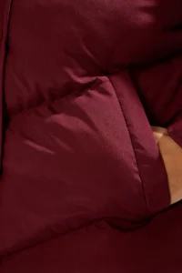 TRENDYOLMİLLA Burgundy Regular  Coat - Image 4