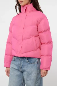 TRENDYOLMİLLA Fuchsia Regular Pattern Water Repellent Puffer Jacket Coat - Image 9