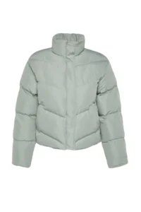 TRENDYOLMİLLA MINT Regular Pattern Water Repellent Puffer Jacket Coat - Image 11