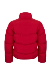 TRENDYOLMİLLA Red Regular Pattern Water Repellent Puffer Jacket Coat - Image 7