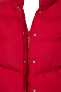 TRENDYOLMİLLA Red Regular Pattern Water Repellent Puffer Jacket Coat - Image 8