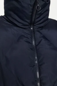 TRENDYOLMİLLA NAVY BLUE Oversized Water Repellent Swelling Quilted Coat - Image 4