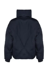 TRENDYOLMİLLA NAVY BLUE Oversized Water Repellent Swelling Quilted Coat - Image 8