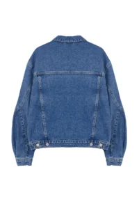 TRENDYOLMİLLA BLUE Sleeve Stitching Detailed Oversized DENIM Jacket - Image 7