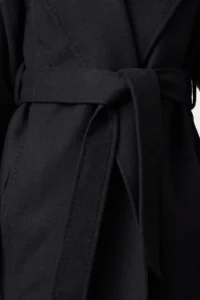 TRENDYOLMİLLA Anthracite Stitching Detailed Soft textured Oversized Maxi Overcoat - Image 6