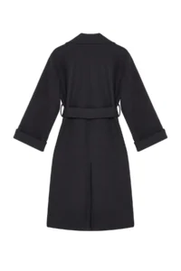 TRENDYOLMİLLA Anthracite Stitching Detailed Soft textured Oversized Maxi Overcoat - Image 8