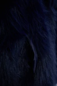 TRENDYOLMİLLA NAVY BLUE Oversized Pattern Fur Coat - Image 7