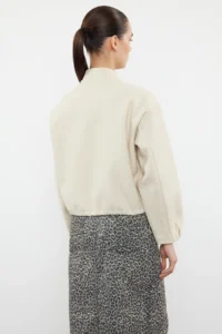 TRENDYOLMİLLA Stone Oversized Bowl Bomber Jacket Jacket Coat - Image 4