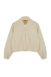TRENDYOLMİLLA Stone Oversized Bowl Bomber Jacket Jacket Coat - Image 6