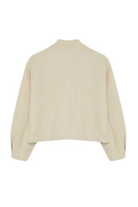 TRENDYOLMİLLA Stone Oversized Bowl Bomber Jacket Jacket Coat - Image 7