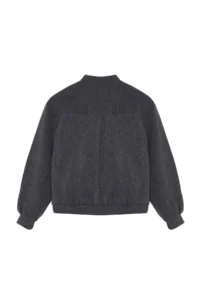 TRENDYOLMİLLA Anthracite Bowl Bomber Jacket Jacket Coat - Image 8
