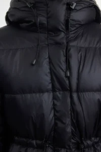 TRENDYOLMİLLA Black Oversized Hooded Goose Down Puffer Jacket Coat - Image 5