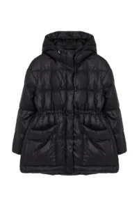 TRENDYOLMİLLA Black Oversized Hooded Goose Down Puffer Jacket Coat - Image 7