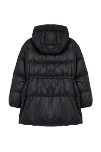 TRENDYOLMİLLA Black Oversized Hooded Goose Down Puffer Jacket Coat - Image 8
