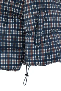 TRENDYOLMİLLA NAVY BLUE Plaid Patterned Oversized Pattern Puffer Jacket Coat - Image 6
