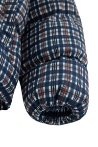 TRENDYOLMİLLA NAVY BLUE Plaid Patterned Oversized Pattern Puffer Jacket Coat - Image 7