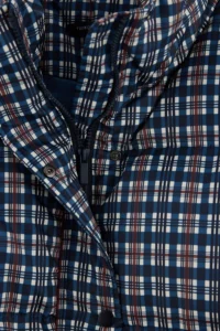 TRENDYOLMİLLA NAVY BLUE Plaid Patterned Oversized Pattern Puffer Jacket Coat - Image 8