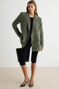 TRENDYOLMİLLA Khaki Blazer Jacket