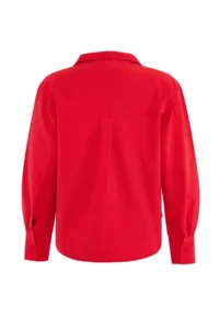 TRENDYOLMİLLA Special Collection Red Collar Detailed Drop Shoulder Shirt - Image 7