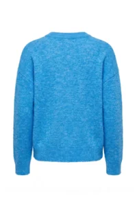 TRENDYOLMİLLA Wardrobe Essentials BLUE Alpaca Wool Blend Wide Pattern Knitwear Cardigan | - Image 6