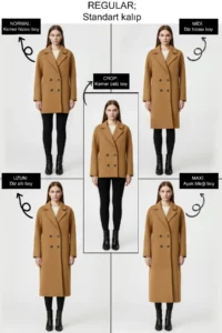 TRENDYOLMİLLA Black High Neck Diagonel Double breasted Fitted Woolly LONG Bowl Overcoat - Image 3