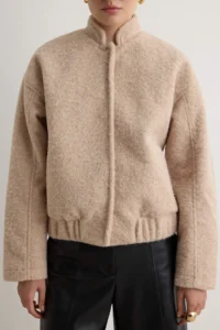 TRENDYOLMİLLA Light BEIGE Regular Buklet Thin Jacket Coat - Image 4