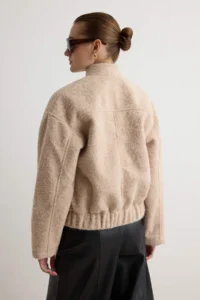 TRENDYOLMİLLA Light BEIGE Regular Buklet Thin Jacket Coat - Image 5