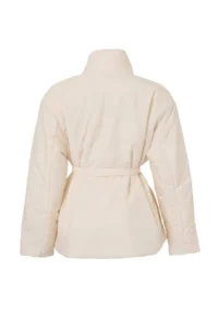 TRENDYOLMİLLA Ecru Oversized Pattern Binding Detailed Puffer Jacket Coat - Image 7