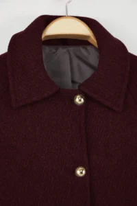 TRENDYOLMİLLA Burgundy Regular  Coat - Image 5