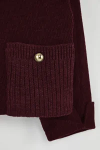 TRENDYOLMİLLA Burgundy Regular  Coat - Image 6