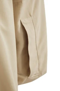 TRENDYOLMİLLA Beige Collar Contrast Color Detailed Thin Jacket Coat - Image 7