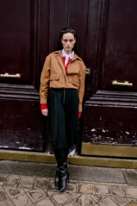 TRENDYOLMİLLA Brown Oversized Pattern Suede Bomber Jacket Thin Jacket Coat - Image 2