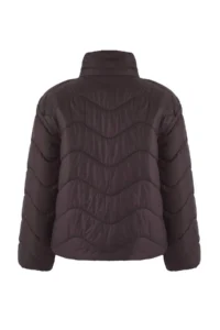 TRENDYOLMİLLA Brown Regular Pattern Quilted Coat - Image 6