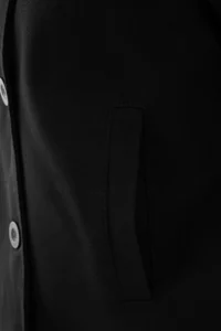 TRENDYOLMİLLA Black Double breasted Oversized Short Trench Coat - Image 6
