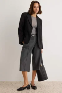 TRENDYOLMİLLA Black Oversized Blazer Jacket