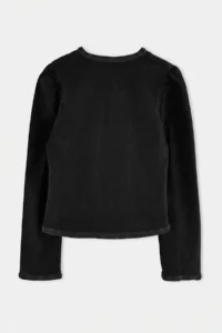 TRENDYOLMİLLA Black Fancy Button Detailed DENIM Jacket - Image 10