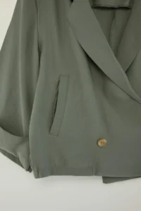 TRENDYOLMİLLA Khaki Rahat Pattern Seasonal Crop Jacket - Image 6