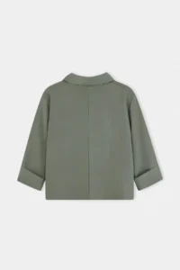 TRENDYOLMİLLA Khaki Rahat Pattern Seasonal Crop Jacket - Image 7