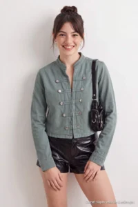 TRENDYOLMİLLA MINT buttoned Fit Cut DENIM Jacket